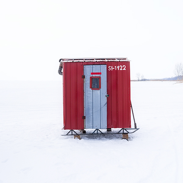 RED HUT - INNER BAY, LONG POINT - ICE FISHING PROJECT