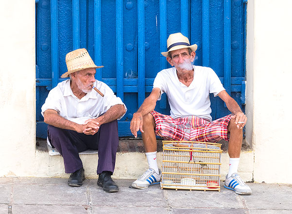 SMOKERS - TRINIDAD, CUBA - CUBA
