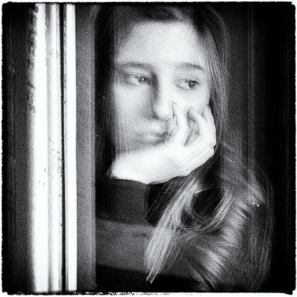 ON THE TRAM - LISBON - B&W - IN THE CITY