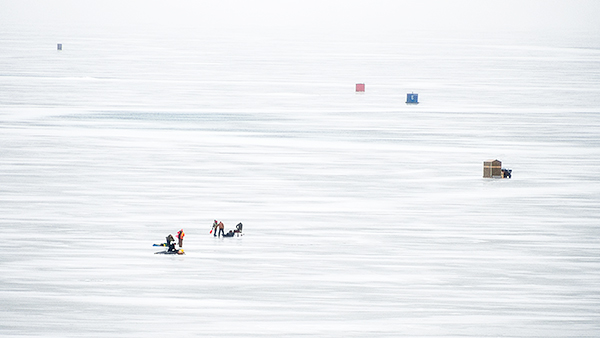 ICE FISHING, INNER BAY - LONG POINT - ICE FISHING PROJECT