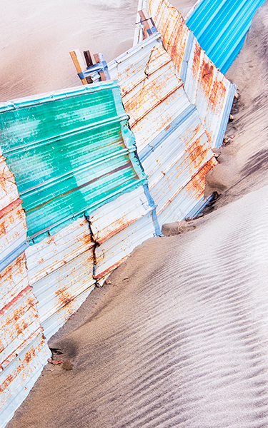Metal Sand Fence - Sand Fences Of Long Point Beach