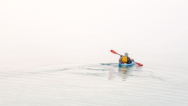 Larry on kayak - From My Kayak