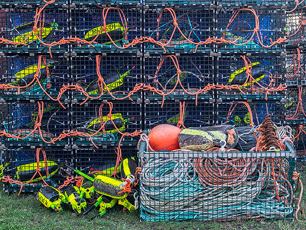 LOBSTER TRAPS - GRAND MANAN, NB - EAST COAST, OCTOBER, 2014