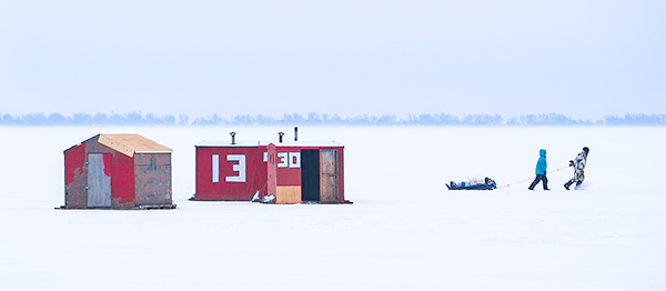 ICE FISHING, 2015 - INNER BAY, LONG POINT - ICE FISHING PROJECT