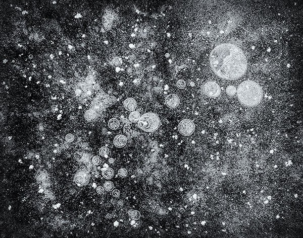 GALACTIC ICE BUBBLES - NORFOLK COUNTY - B&W