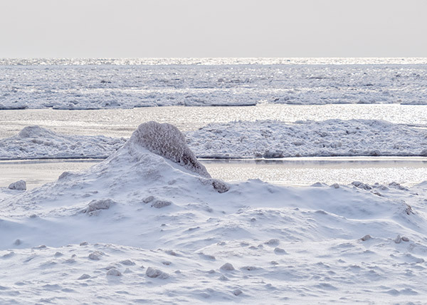 Ice Volcano--Long Point Beach - New Works