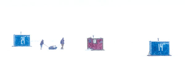 ICE HUT PANO, 2018 - INNER BAY, LONG POINT - ICE FISHING PROJECT