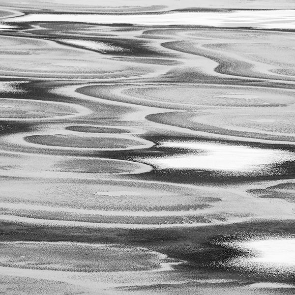 SNOW & ICE PATTERN #1 - INNER BAY, LONG POINT - B&W