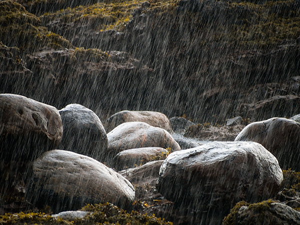 RAIN, UDRIGLE BEACH - SCOTLAND - SCOTLAND