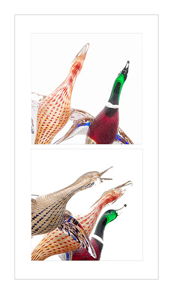 WATERFOWL DIPTYCH - MURANO - THE LAGOON ISLANDS