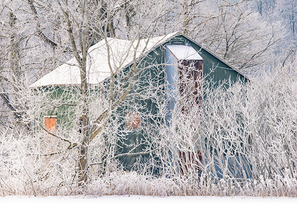 Tobacco Kiln--Hoar Frost - LARRY's KILN GALLERY REVISITED