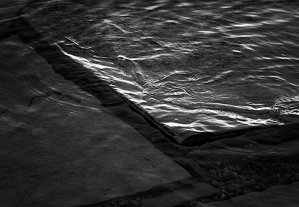 EXPOSED ROCK - GEORGIAN BAY - BLACK AND WHITE