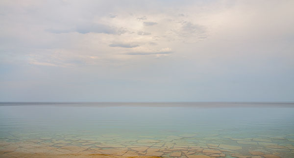 SHELF ROCK AND SKY - GEORGIAN BAY - BAY & SHORE