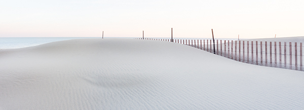 Pastel Fences--Pano - Sand Fences Of Long Point Beach
