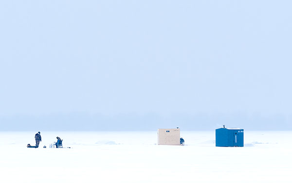 ICE FISHING, 2018 - INNER BAY, LONG POINT - ICE FISHING PROJECT