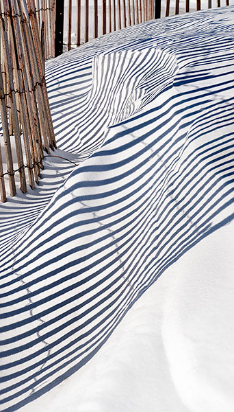 FENCE/SNOW/SHADOW - LONG POINT BEACH - SNOW/SAND FENCES, LONG POINT