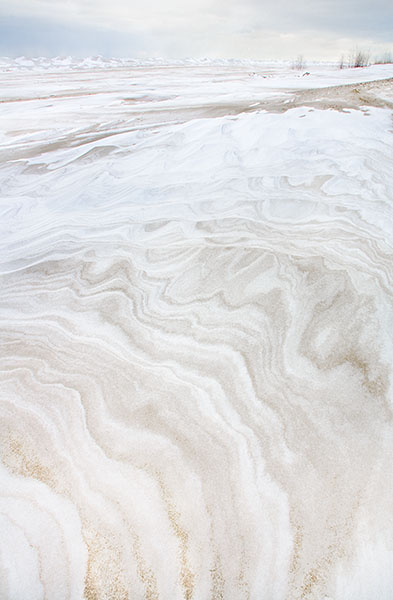SAND & SNOW - LONG POINT BEACH - WINTER