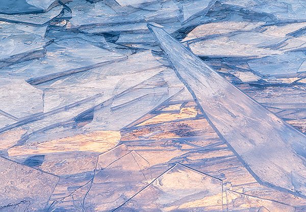 ICE PLATES AT DUSK #2 - PORT RYERSE - PORT RYERSE