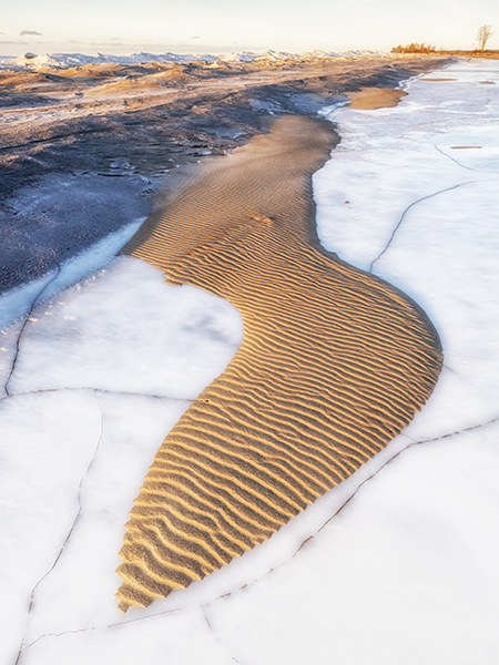 January #2--Long Point Beach -25C - New Works