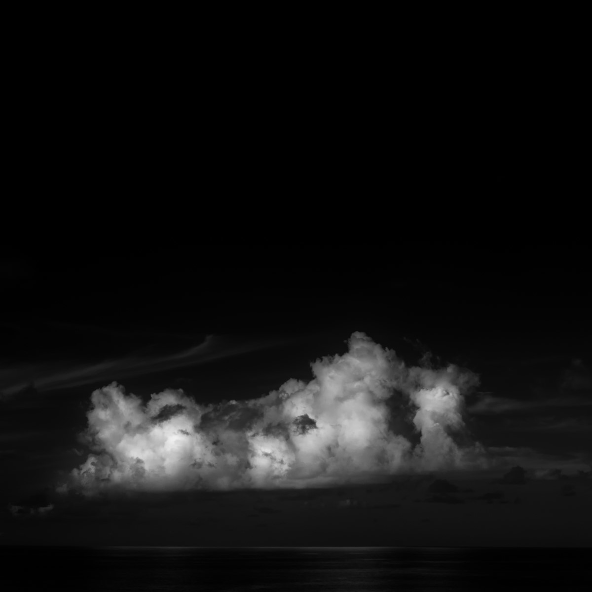 Ocean - IV - Fine Art Black and White 1:1 Ratio