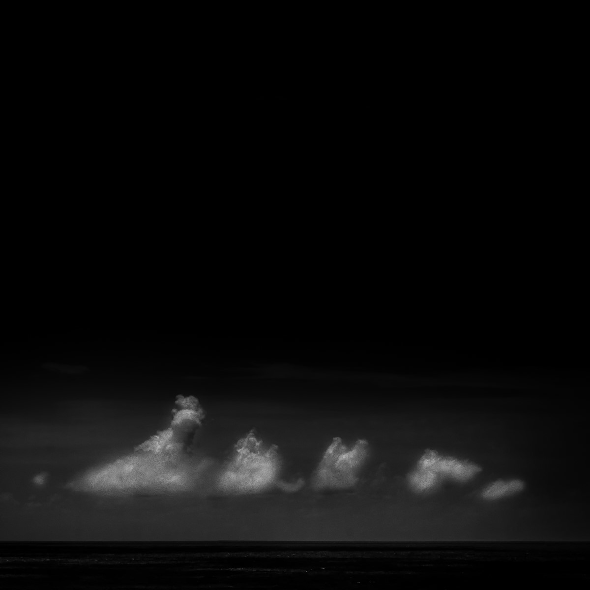 Ocean - III - Fine Art Black and White 1:1 Ratio