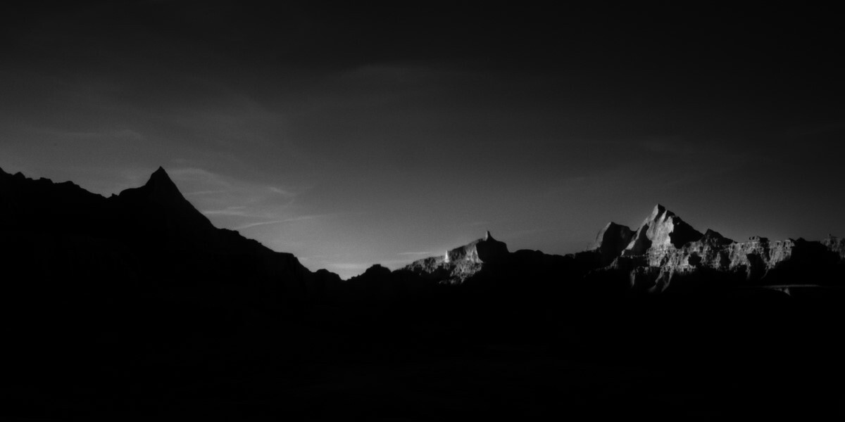Day's End on the Fossil Trail - Badlands National Park