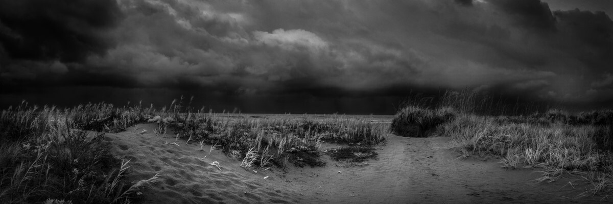 Stormfront - Fine Art Black & White Panoramic 3:1 Ratio