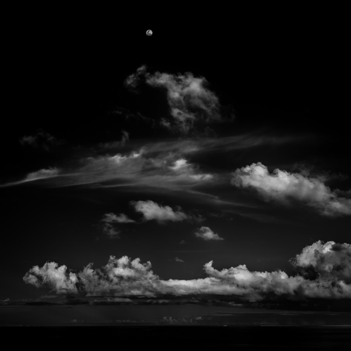 Ocean - V - Fine Art Black and White 1:1 Ratio