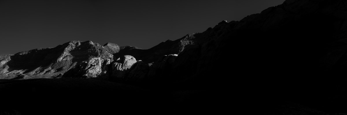 First Rays of Light - Fine Art Black & White Panoramic 3:1 Ratio