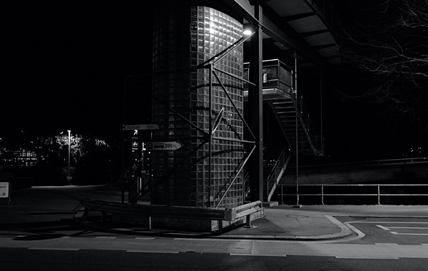Lucerne at Night #1 - Digital Black and White Images
