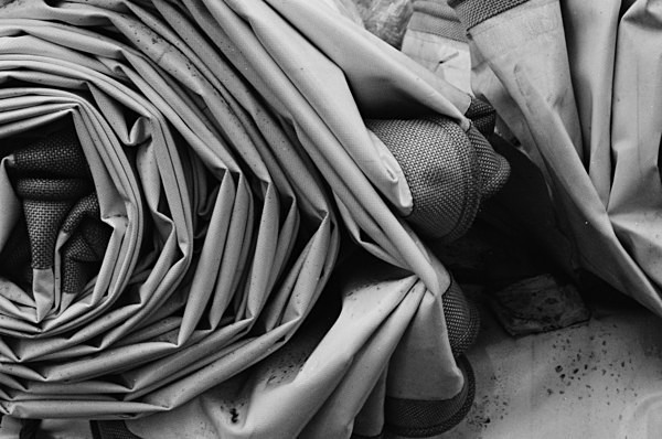 Rolled Tarpaulin (Miami Causway) #3 - Miami Causway