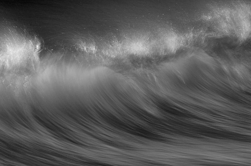Wave, black and white