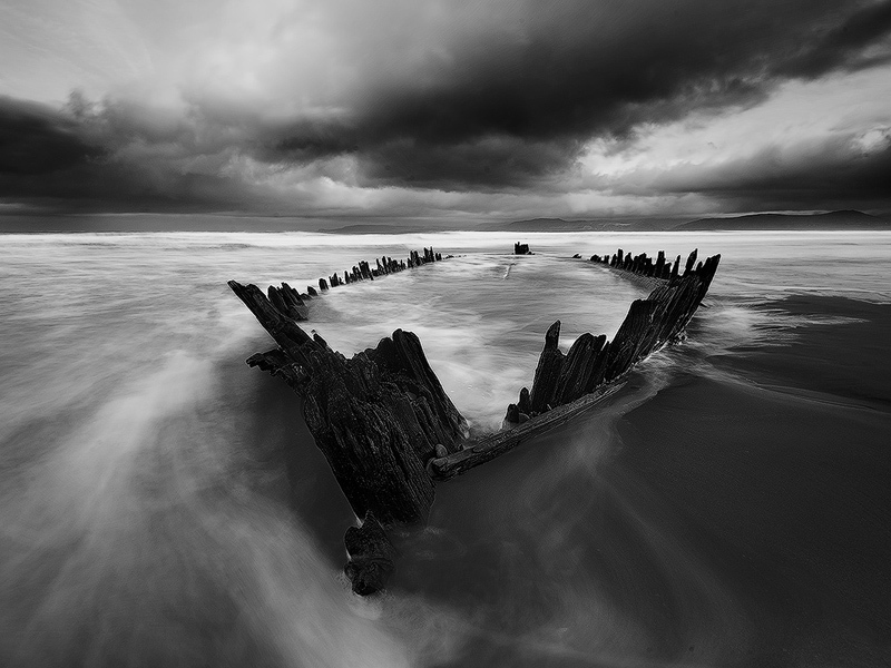 wreck of the sunbeam, Rossbeigh, Co. Kerry