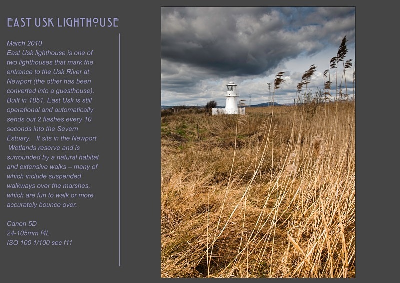 East Usk lighthouse - Land & Sea