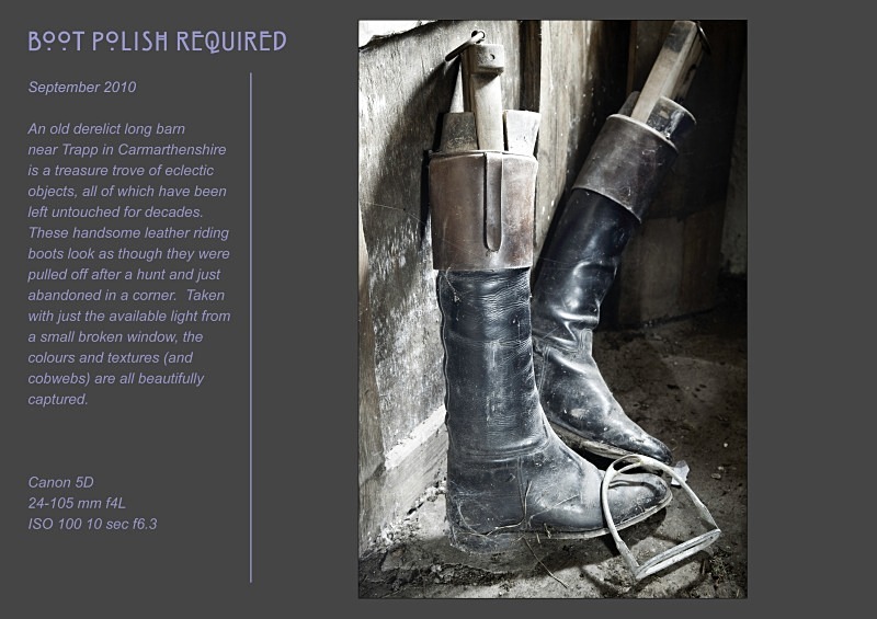 boot polish - Abandoned & Discarded