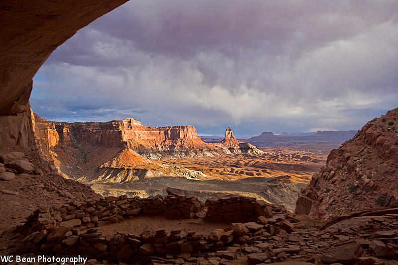 False Kiva sunset - Deserts