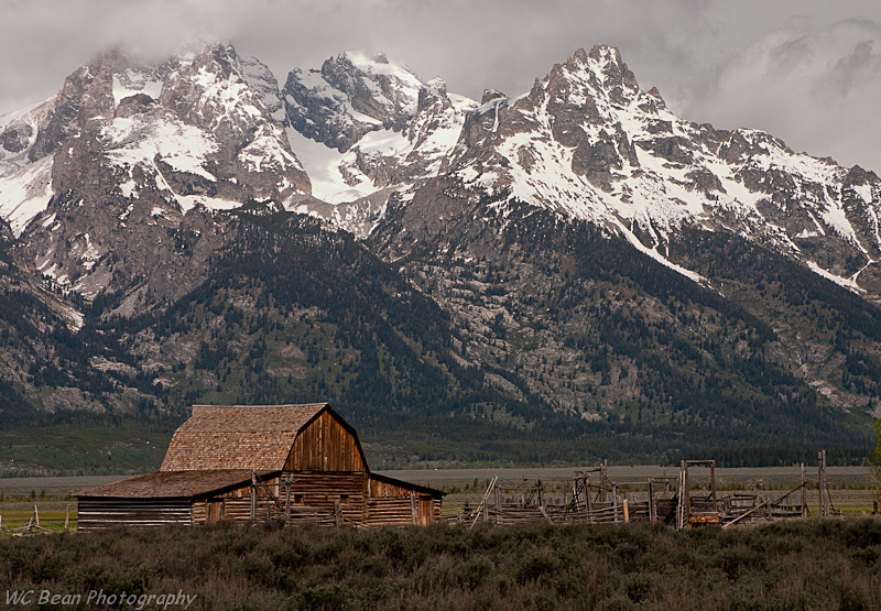 Mormon Row Barn - Mountains