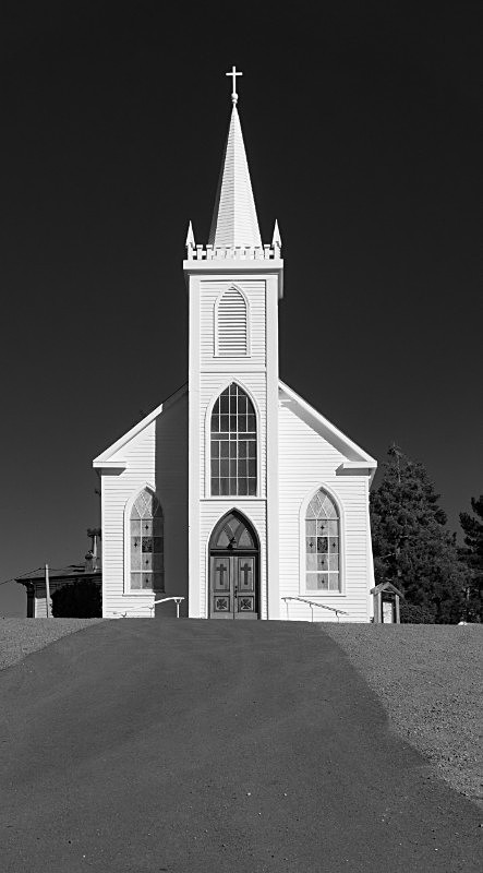 Bodega Church, CA - Black & White Images