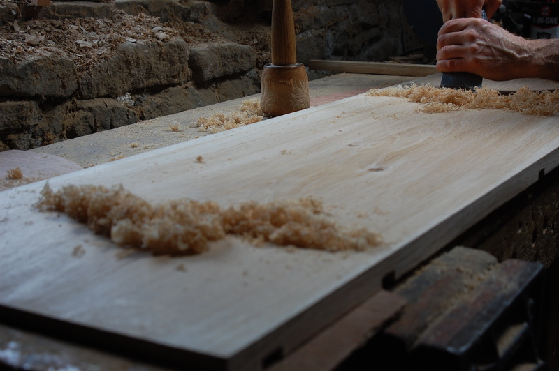 Hand Scraping | Bespoke Kitchen Cabinets.