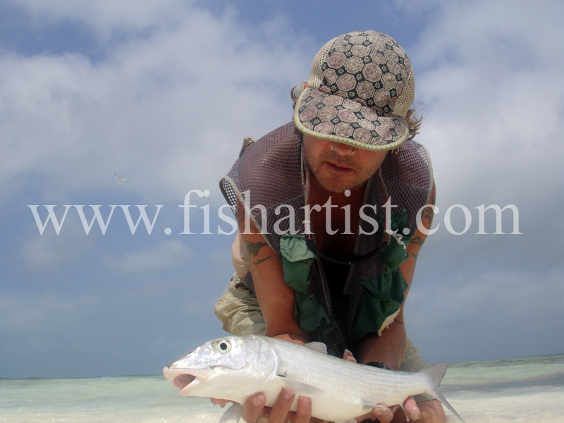 Bonefish Photo - Beach Trophy Shot. - Bonefish & Tarpon.
