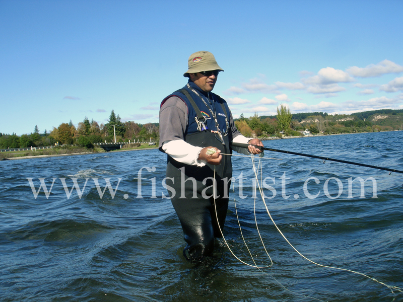 Pat. - Fishermen of Taupo.