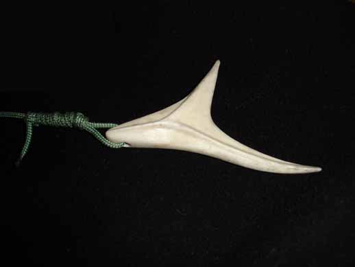 Marlin Tail Bone Carving. - Fishing Bone Carvings.
