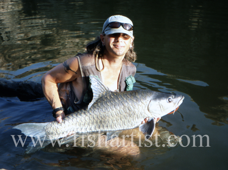 Happy Mahseer Fisherman. - Mahseer Fishing India.