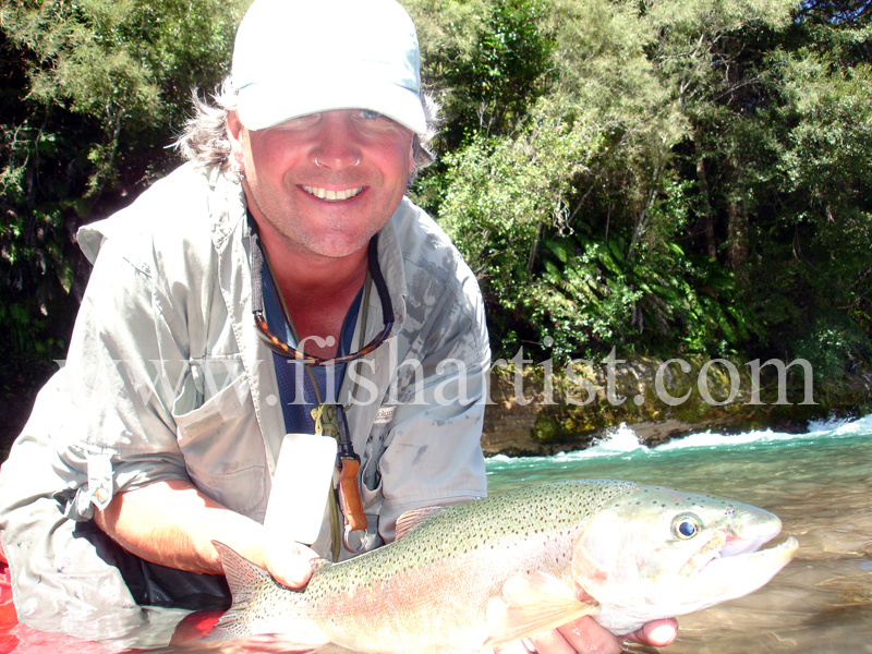 Cicada Caught Tongariro Jack. - Trout Fishing - Taupo New Zealand.