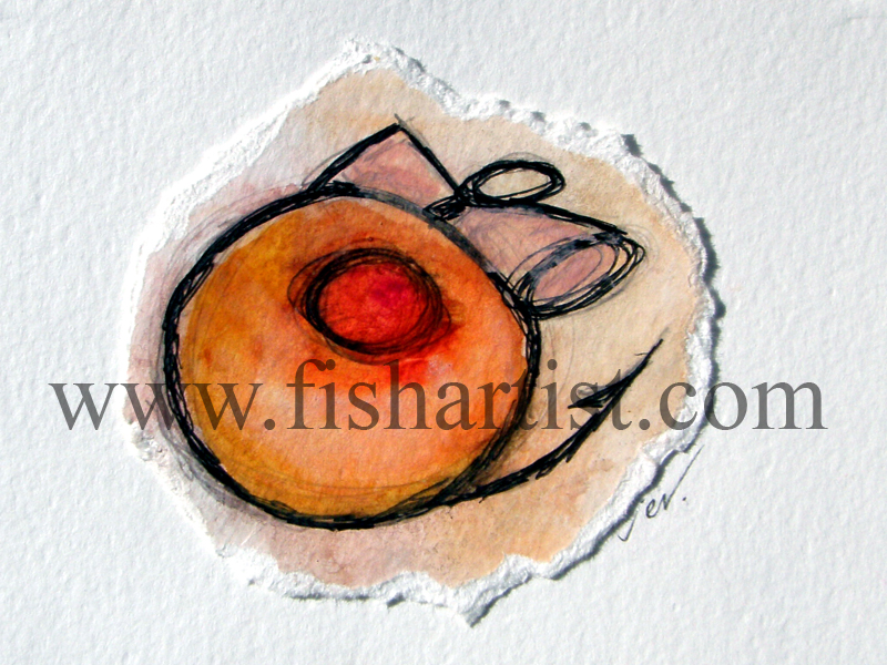 Heave & Leave Watercolour. - Watercolours of Taupo Trout.