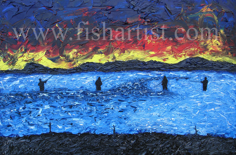 Change of Light - Waitahanui. - Fish Art for Fishermen.