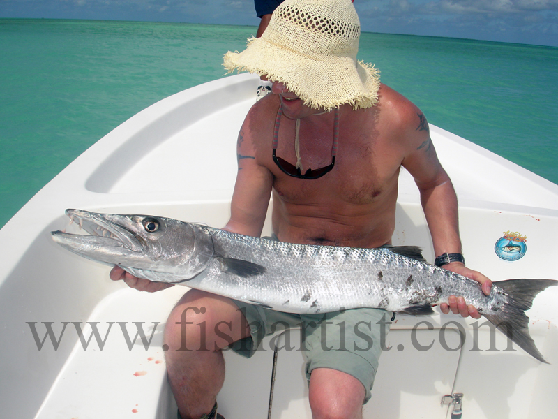 Fisherman & Barracuda. - Bonefish & Tarpon.