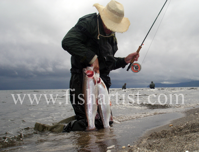 A Good Waitahanui Brace. - Trout Fishing - Taupo New Zealand.