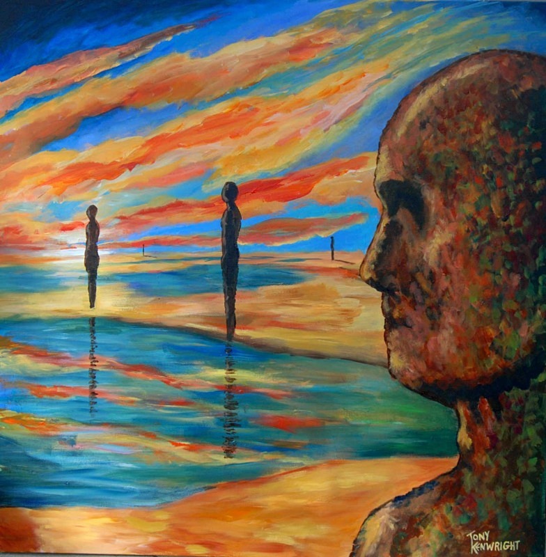 Iron in Fiery Skies (SOLD) - Art (General)