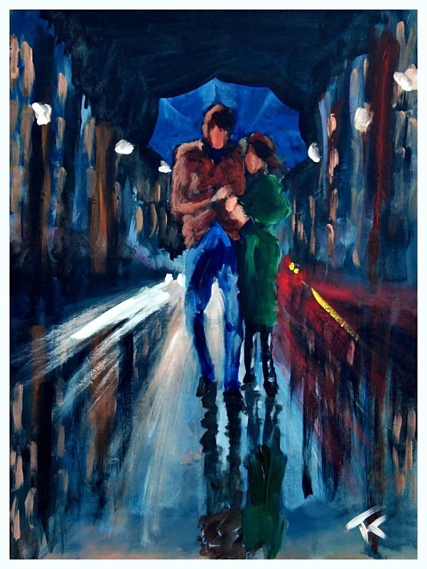 freewheelin' night SOLD - Dylan portraits and paintings